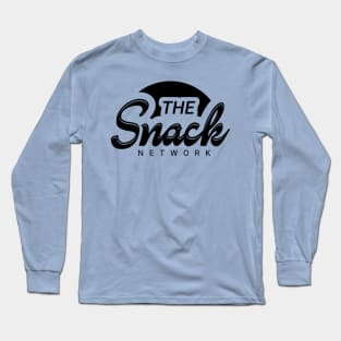 The Snack Network minimalist Black Long Sleeve T-Shirt